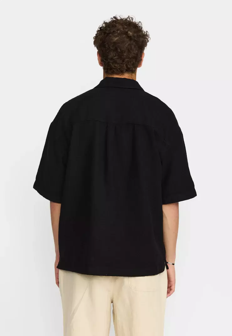 Revolution Oversized Short-Sleeved Shirt Kurzarm Hemd schwarz